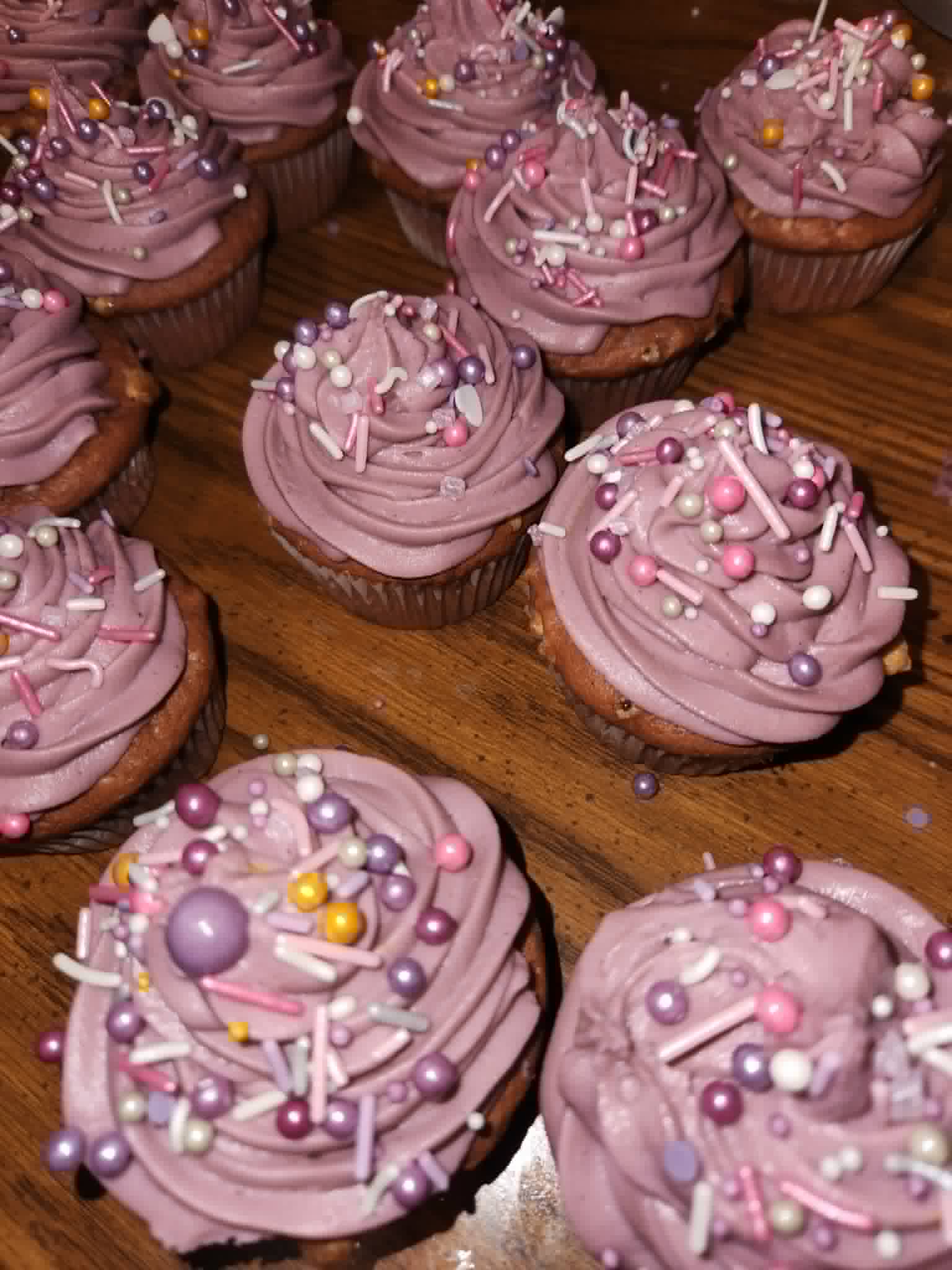 Assorted custom cupcakes from Next Level Cupcakes